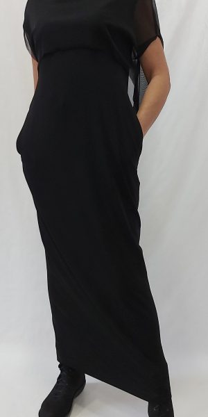 Stijlvolle zwarte jurk XENIA - SJÀZZ